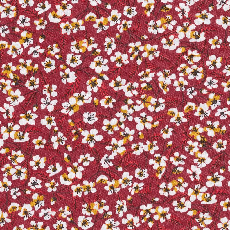 Coated Cotton Blossom – dark red/white,  image number 1