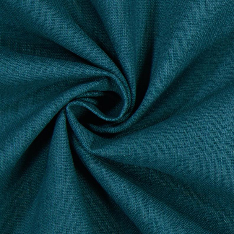 Linen fabric Ramie mix medium – petrol,  image number 3