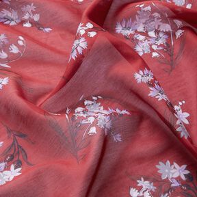 Bouquets voile silk blend – carmine, 