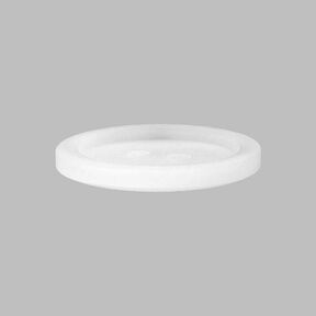 Basic 2-Hole Plastic Button - white, 