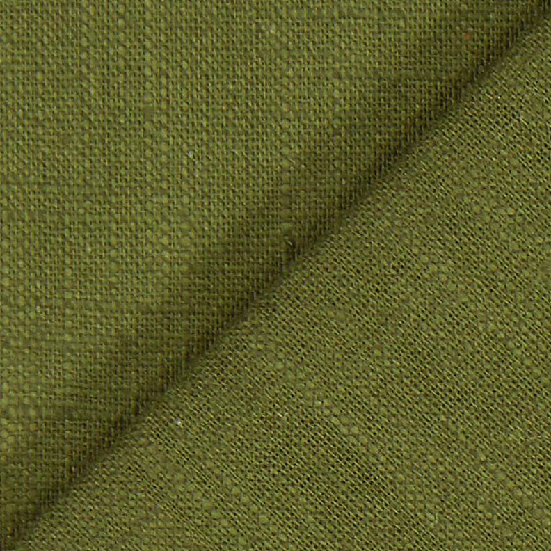 Linen fabric Ramie mix medium – dark olive,  image number 4