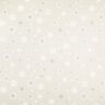 Half Panama Decor Fabric Shimmering Stars – silver/white,  thumbnail number 1