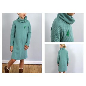 POLLY - comfy sweater dress with a polo neck, Studio Schnittreif | 98 - 152, 