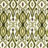 Ikat pattern viscose satin – white/pistachio,  thumbnail number 1