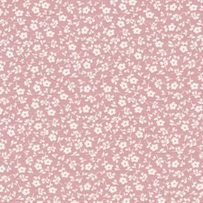 Millefleur cotton jersey – light dusky pink/white, 