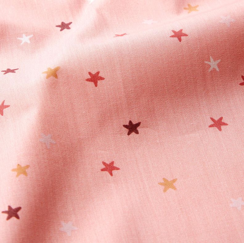 Cotton Poplin little stars – light dusky pink,  image number 2