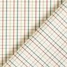 Cotton fabric grid check – offwhite/fir green,  thumbnail number 4