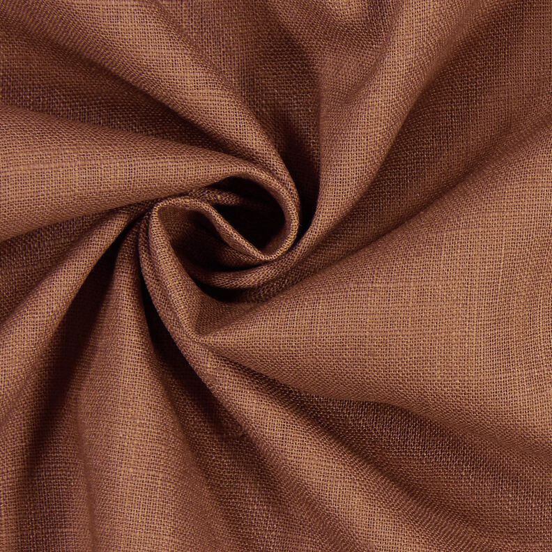 Linen fabric Ramie mix medium – brown,  image number 3