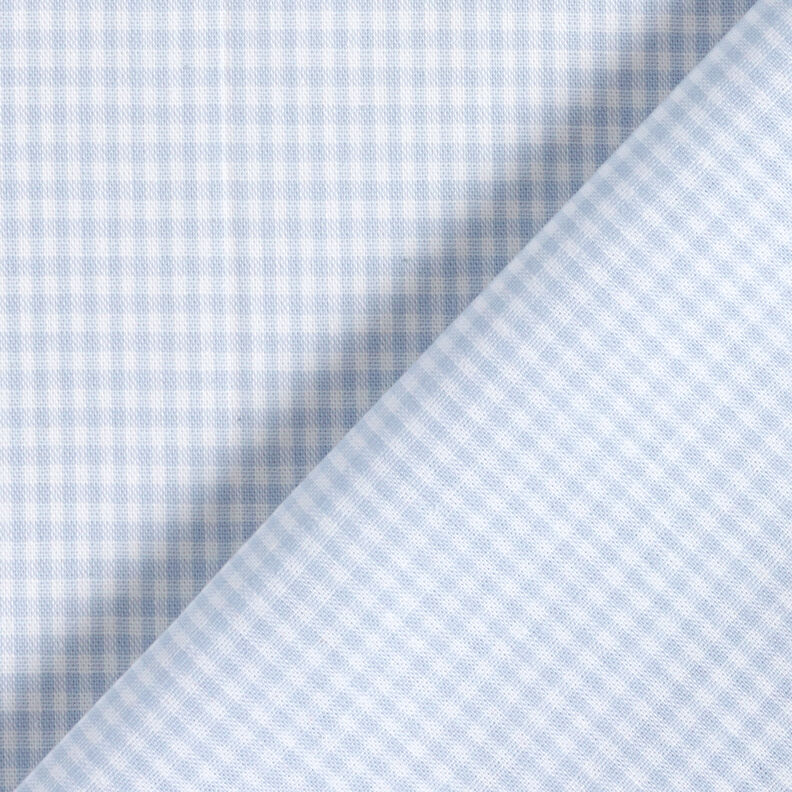 Cotton Vichy check 0,2 cm – light wash denim blue/white,  image number 4
