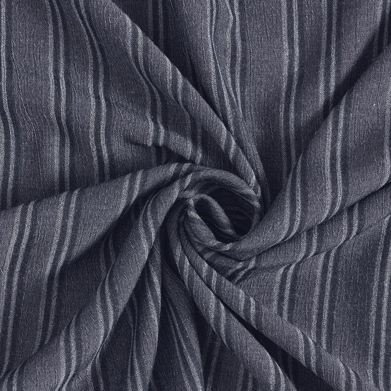 Crushed stripes cotton fabric – navy blue,  image number 3