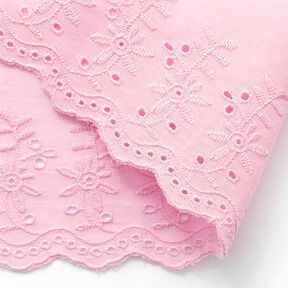 Scalloped Floral Lace Trim [ 9 cm ] – light pink, 