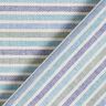 Decor Fabric Half Panama Multicoloured Stripes Recycled – light turquoise,  thumbnail number 4