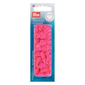 Color Snaps Heart Press Fasteners 5 - pink| Prym, 