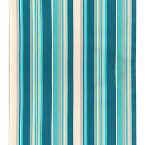 Outdoor Deckchair fabric Longitudinal stripes 44 cm – almond/petrol, 