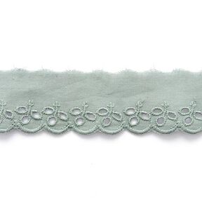 Scalloped Leafy Lace Trim [ 30 mm ] – olive, 
