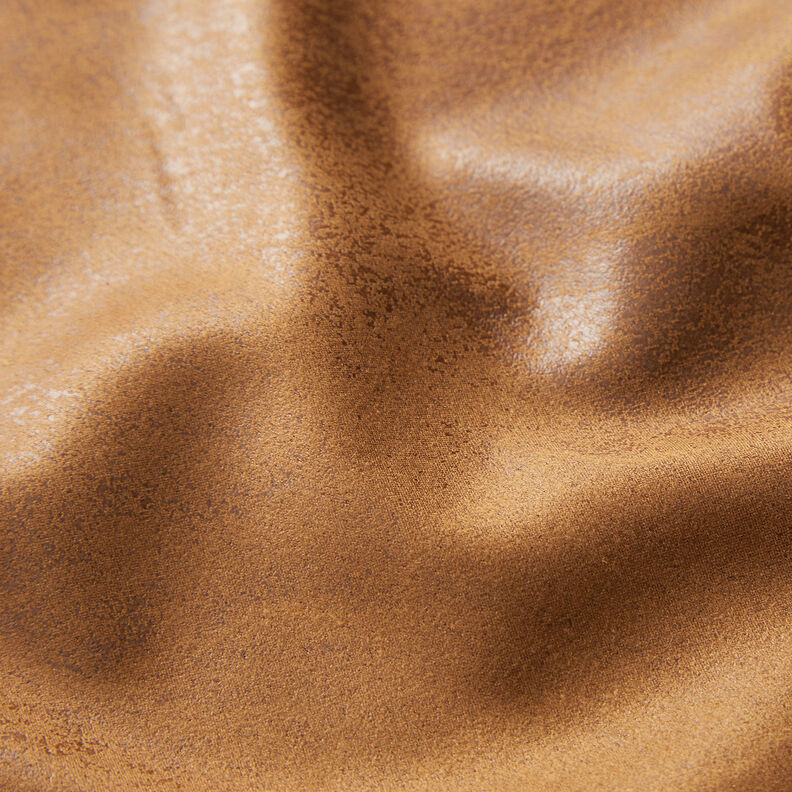 Faux leather velour used look – copper,  image number 2