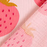 Double Gauze/Muslin Giant strawberry | by Poppy rosé/pink,  thumbnail number 5