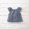 Double Gauze/Muslin Hearts Foil Print | by Poppy blue grey/metallic gold,  thumbnail number 7