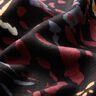 Viscose Jersey abstract splashes of colour – black/burgundy,  thumbnail number 2