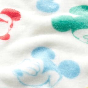 Cosy Fleece Licensed Fabric Mickey faces | Disney – ivory, 