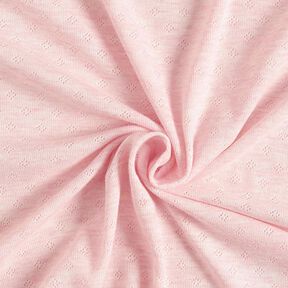 Fine Jersey Knit with Openwork Melange – light pink, 
