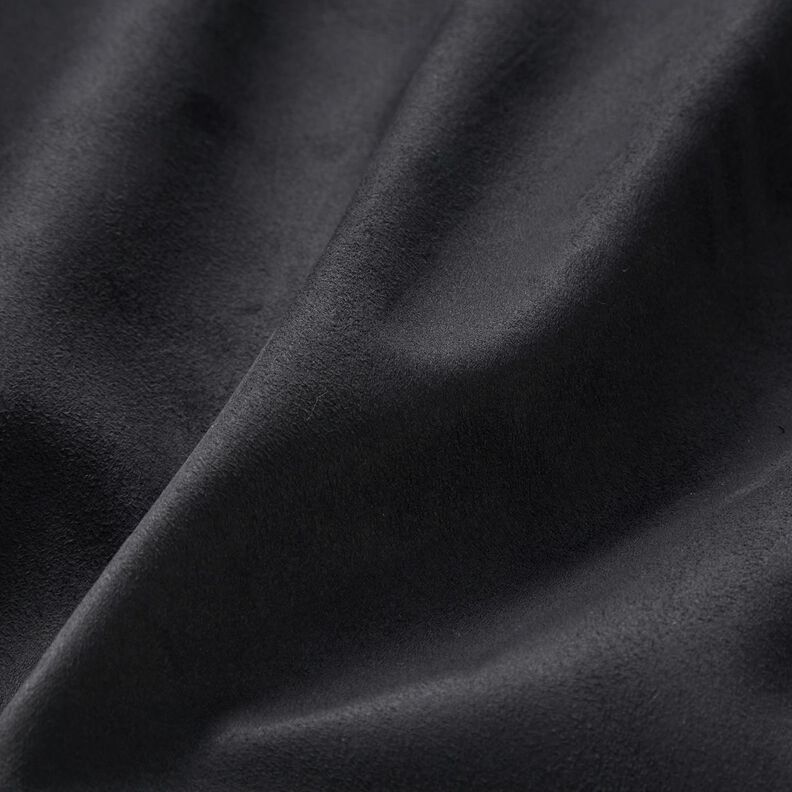 Upholstery Fabric Imitation nubuck – black,  image number 3