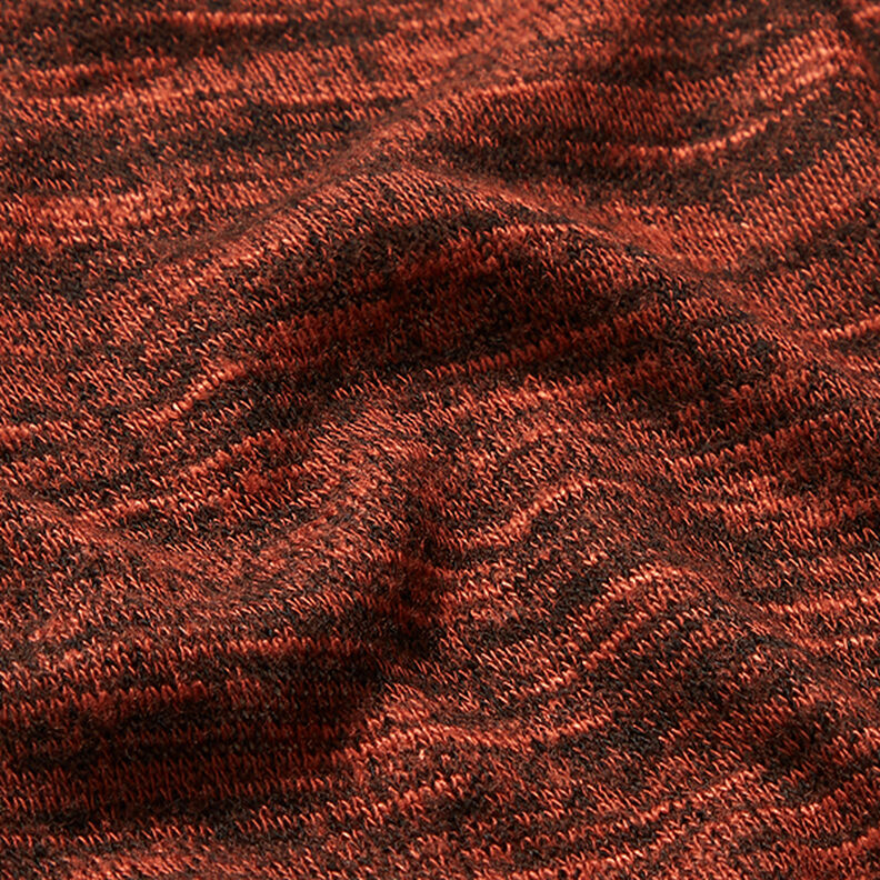 Mottled fine knit fabric – burgundy,  image number 2