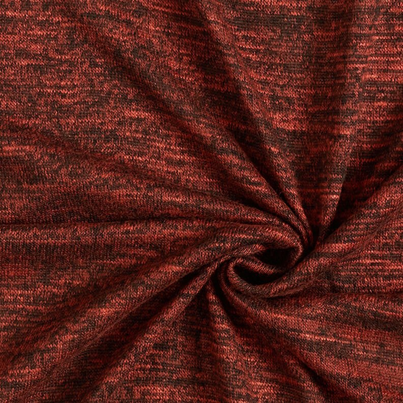 Mottled fine knit fabric – burgundy,  image number 3