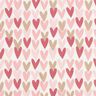 Cotton Poplin hearts – ivory,  thumbnail number 1