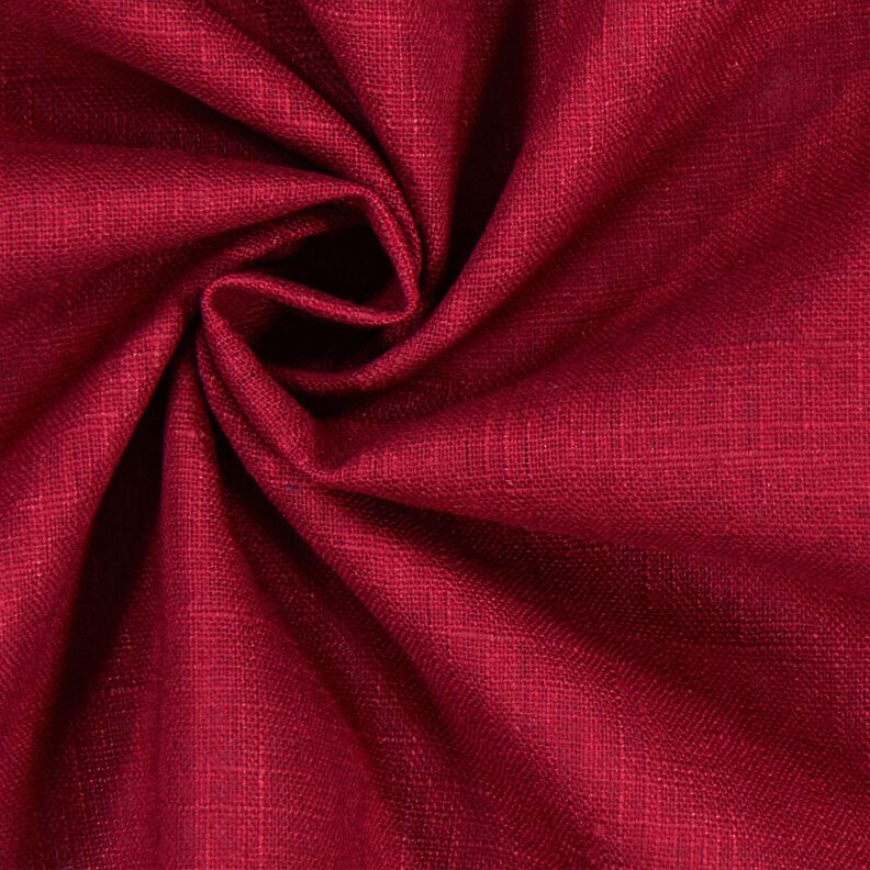 Linen fabric Ramie mix medium – dark red,  image number 3