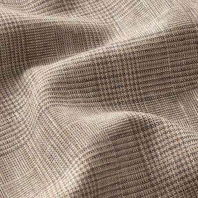 Linen blend Prince of Wales check – beige, 