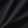 Horizontal pinstripes cotton fabric – black,  thumbnail number 2