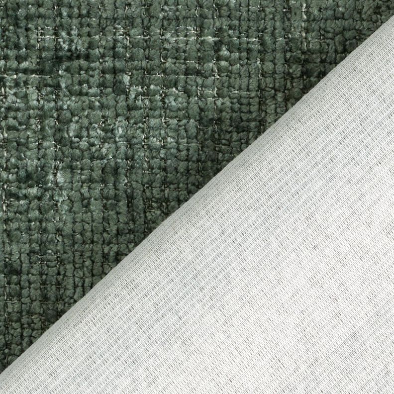 Upholstery Fabric Chenille Plain – dark pine,  image number 3