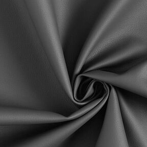 Upholstery Fabric imitation leather natural look – dark grey, 