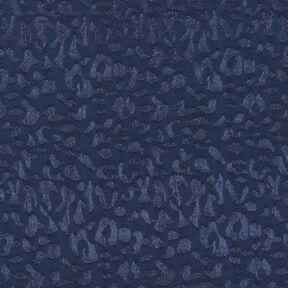 Leopard print viscose fabric – midnight blue, 