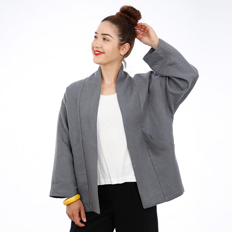 FRAU SINA - kimono jacket with slanted pockets, Studio Schnittreif | XS - XXL,  image number 8