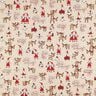 Half Panama Decor Fabric Christmas Excitement – natural,  thumbnail number 1