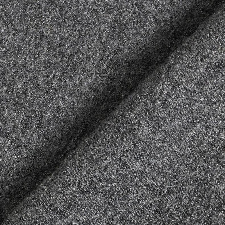 Lightweight viscose and wool blend knitted fabric – dark grey,  image number 3