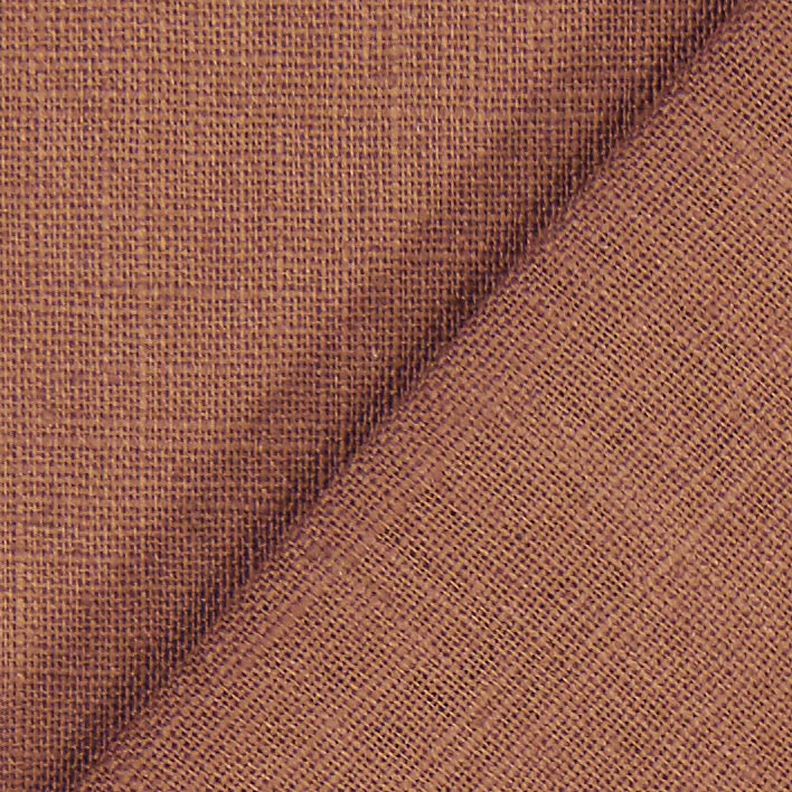 Linen fabric Ramie mix medium – brown,  image number 4