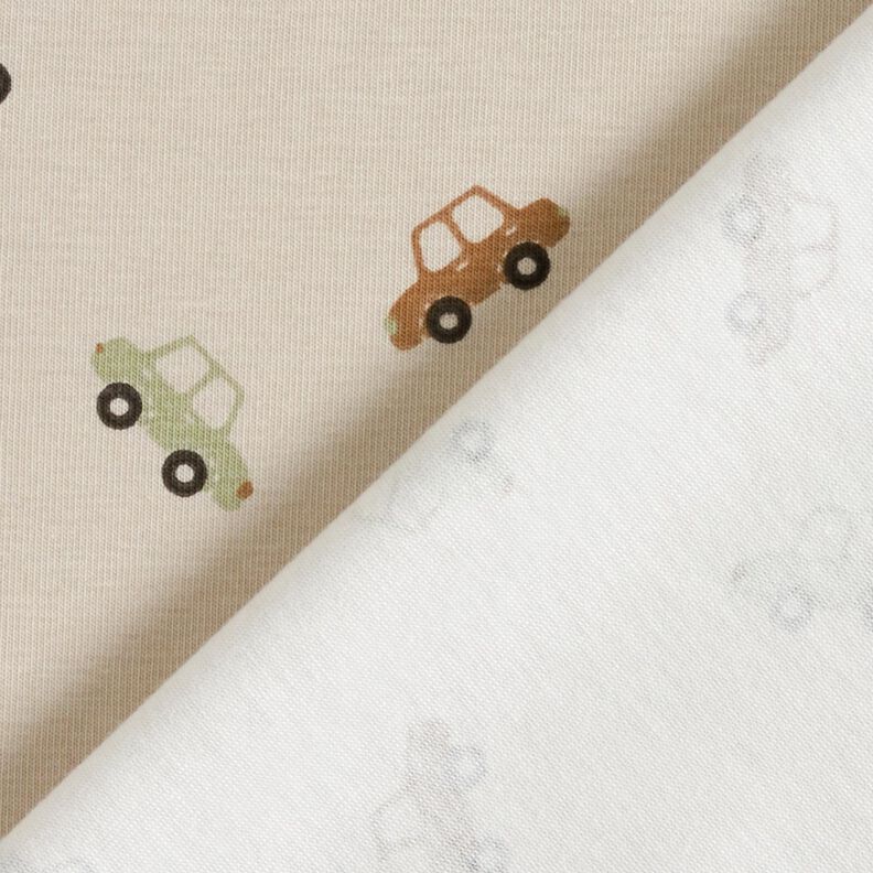 Cotton Jersey Cars – sand,  image number 4