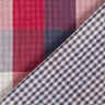 Double Gauze/Muslin Large and small checks | by Poppy navy blue/dark red,  thumbnail number 6