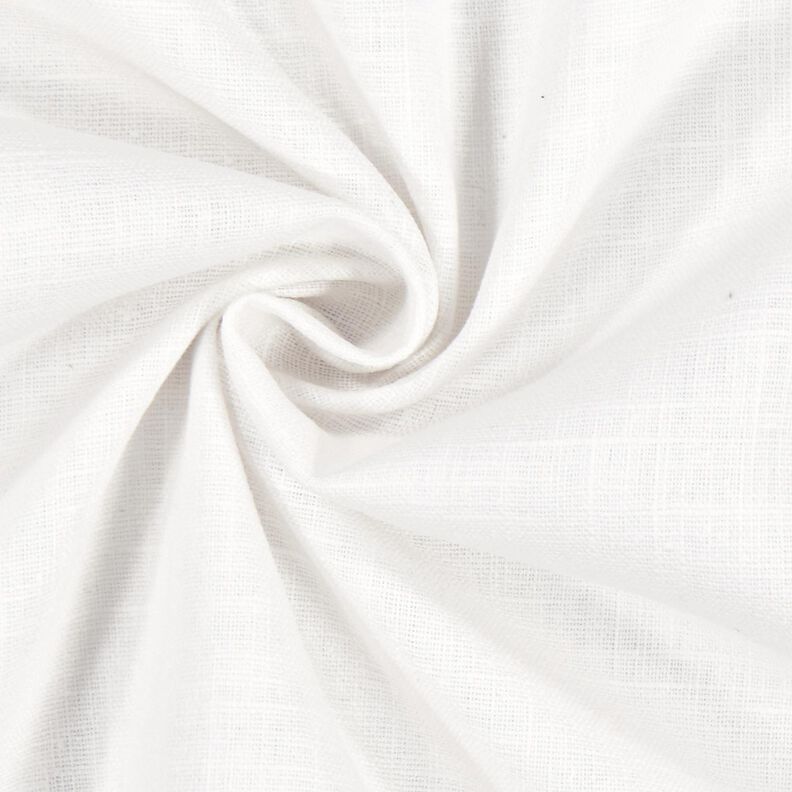 Linen fabric Ramie mix medium – white,  image number 3