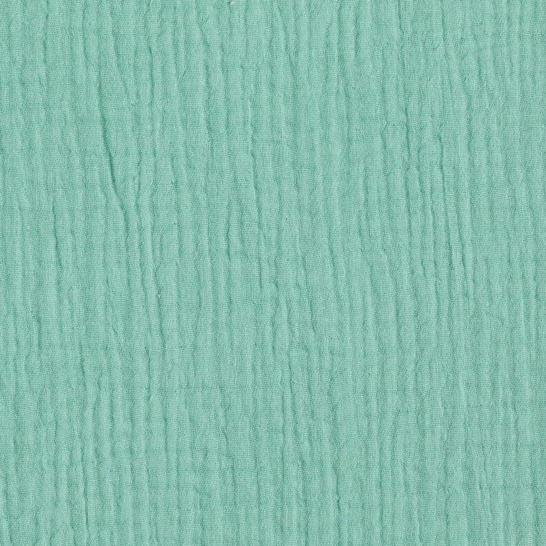 Triple-Layer Cotton Muslin Plain – eucalyptus,  image number 3