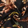 Textured branches and leaves viscose fabric – black,  thumbnail number 3