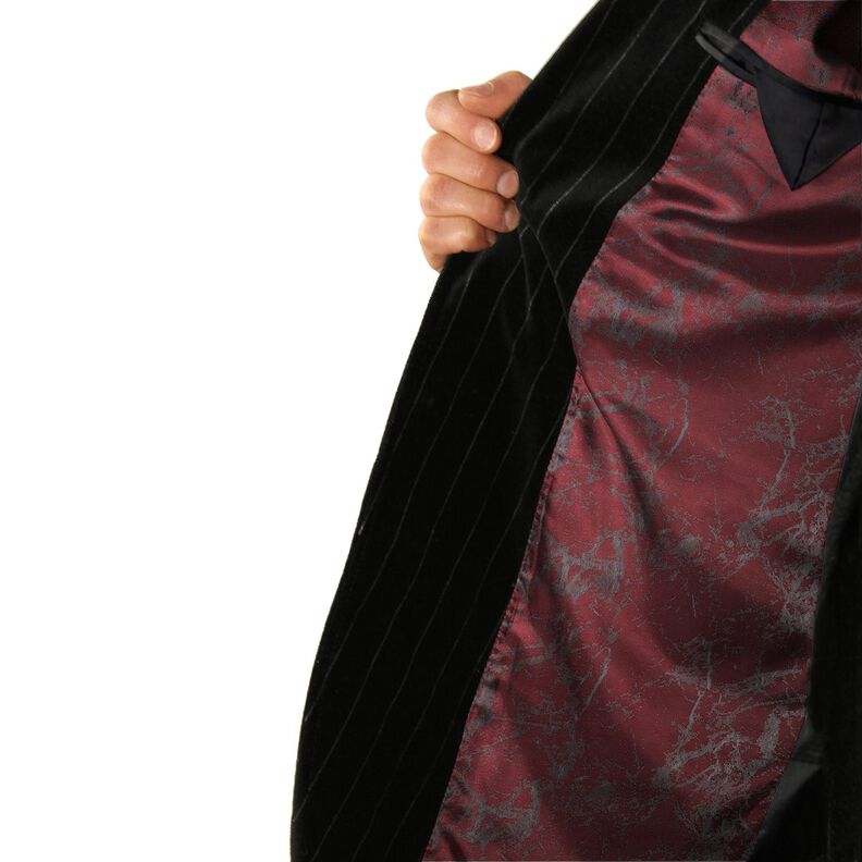 Lining Fabric Jacquard Marbled – burgundy,  image number 5