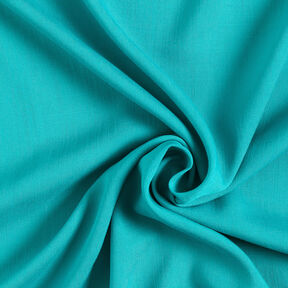 Linen look viscose fabric – turquoise, 
