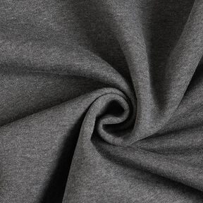 Brushed Melange Sweatshirt Fabric – dark grey, 