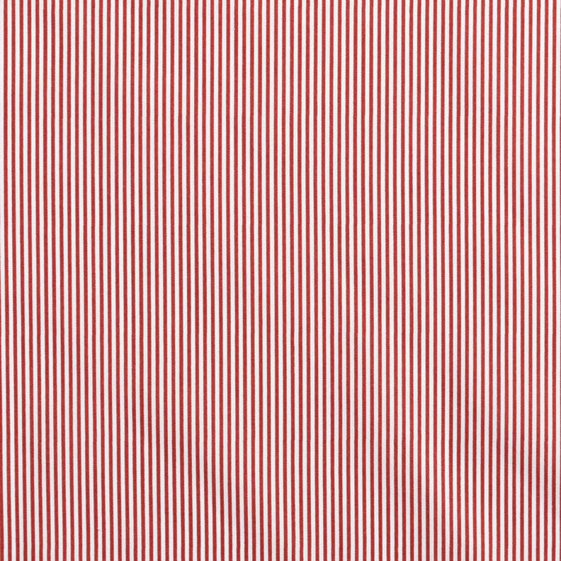 Cotton Poplin Mini stripes – terracotta/white,  image number 1