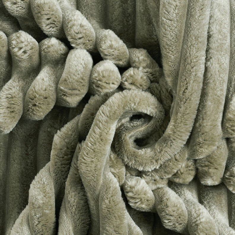 Upholstery Fabric Fur stripes – light khaki,  image number 4