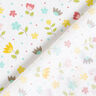 Cotton Poplin Flower meadow and dots – white,  thumbnail number 4